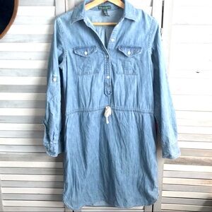 Ralph Lauren button down denim shirt dress